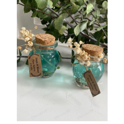 Alyans Baskılı Cam Şişe & Yeşil Jel Mum Hediyelik Alyans Baskılı Cam Şişe & Yeşil Jel Mum Hediyelik