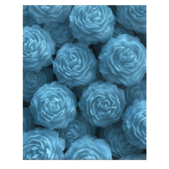 Nikah Şekeri - Jüt İp Süslemeli Mavi Şakayık Mum Hediyelik