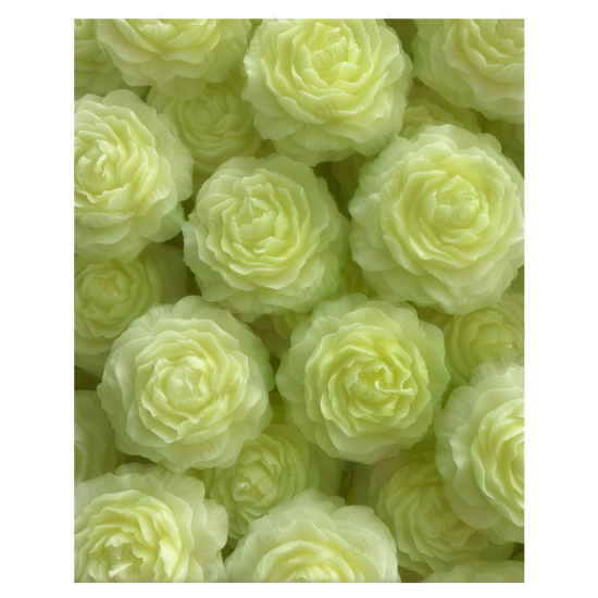 Nikah Şekeri - Jüt İp Süslemeli Yeşil Şakayık Mum Hediyelik