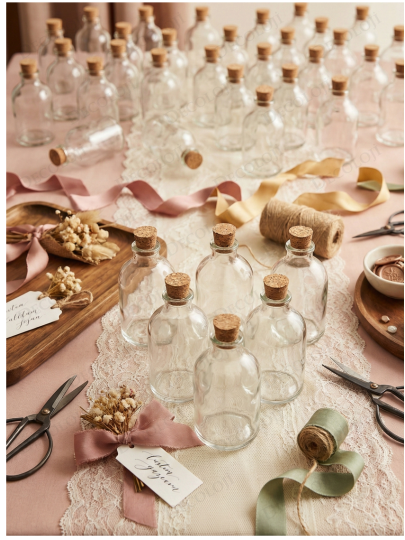 Malzeme - Mantar Tıpalı Cam Şişe