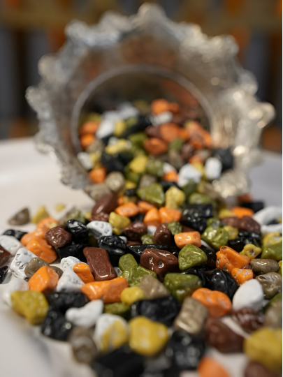 Malzeme - Çakıl Taşı Draje Çikolata Malzeme - Çakıl Taşı Draje Çikolata