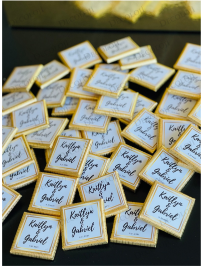 Söz, Nişan & Nikah - Kişiye Özel Sargılı Madlen Çikolata