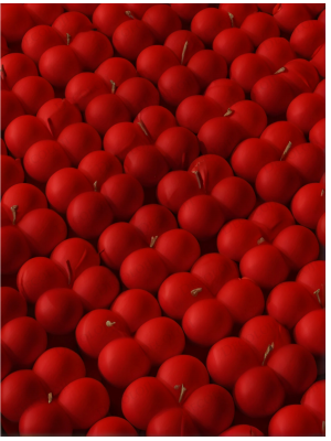 Kırmızı Bubble Mum