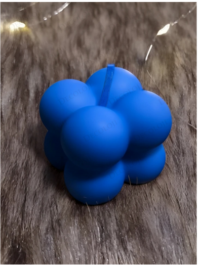 Nikah Şekeri - Mavi Bubble Mum