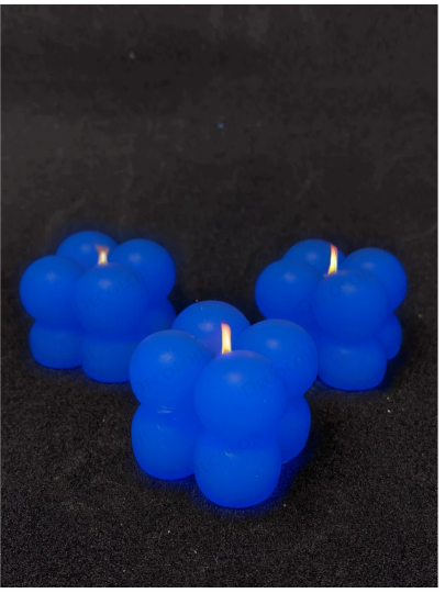 Nikah Şekeri - Mavi Bubble Mum
