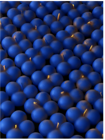 Nikah Şekeri - Mavi Bubble Mum