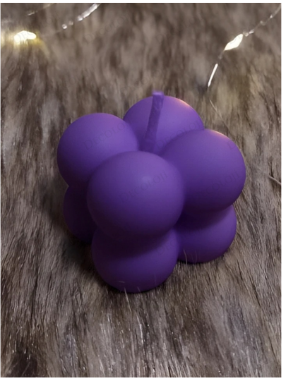 Nikah Şekeri - Mor Bubble Mum