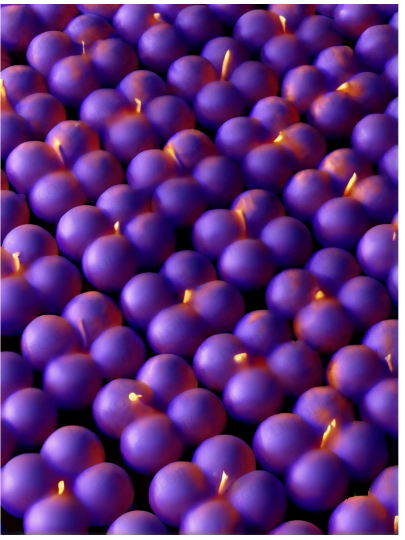 Nikah Şekeri - Mor Bubble Mum