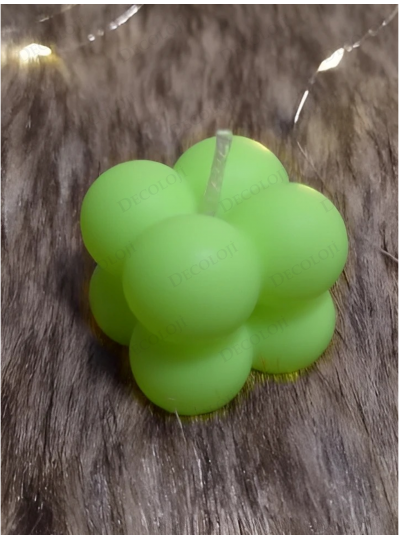 Nikah Şekeri - Yeşil Bubble Mum