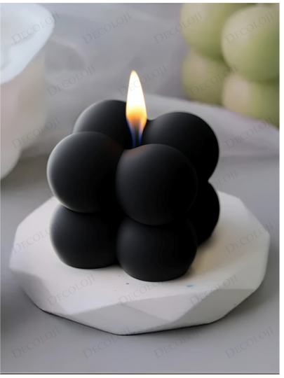 Nikah Şekeri - Siyah Bubble Mum