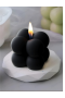 Nikah Şekeri - Siyah Bubble Mum