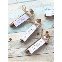 Jüt İp Süslemeli Cam Tüp & Kahve Çekirdeği Hediyelik Jüt İp Süslemeli Cam Tüp & Kahve Çekirdeği Hediyelik