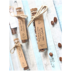 Jüt İp Süslemeli Cam Tüp & Kahve Çekirdeği Hediyelik Jüt İp Süslemeli Cam Tüp & Kahve Çekirdeği Hediyelik