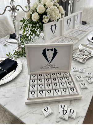 Damat Bohçası Çikolatası: Beyaz Etiket