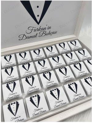 Damat Bohçası Çikolatası: Beyaz Etiket