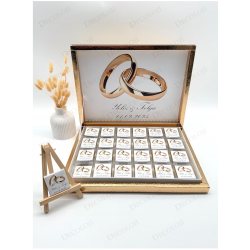 Alyans Baskılı Bohça Çikolatası Alyans Baskılı Bohça Çikolatası