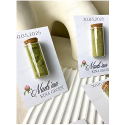 Hatıra Kartı & Cam Tüp Kına Hediyelik Hatıra Kartı & Cam Tüp Kına Hediyelik