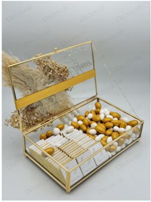 Beyaz Ambalaj Kaplama Kadife Beyaz Gül Kutusu & Çikolata Kutusu Kız İsteme Seti