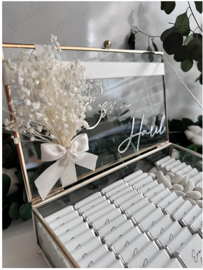 Kız İsteme - Beyaz Renkli Kız İsteme Çikolata Kutusu