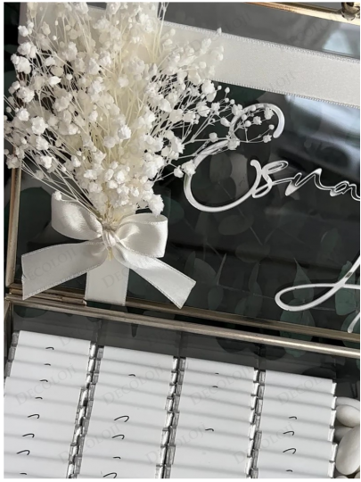 Kız İsteme - Beyaz Renkli Kız İsteme Çikolata Kutusu