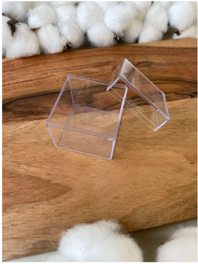 Malzeme - Mika Kapaklı Küp Kutu