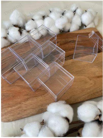 Malzeme - Mika Kapaklı Küp Kutu