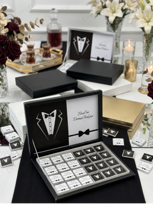 Damat Bohçası Çikolatası: Karma Etiket