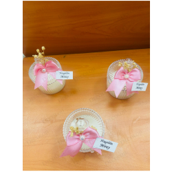 Pembe Kurdele Süslemeli Mika Kutu Mum Hoş Geldin Bebek Hediyelik Pembe Kurdele Süslemeli Mika Kutu Mum Hoş Geldin Bebek Hediyelik