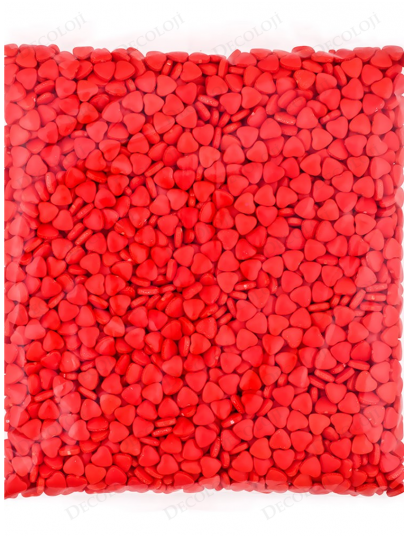 Malzeme - Kalp Şekilli Kırmızı Renkli Sıkı Şekerleme Malzeme - Kalp Şekilli Kırmızı Renkli Sıkı Şekerleme