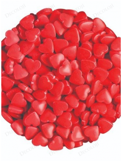 Malzeme - Kalp Şekilli Kırmızı Renkli Sıkı Şekerleme Malzeme - Kalp Şekilli Kırmızı Renkli Sıkı Şekerleme