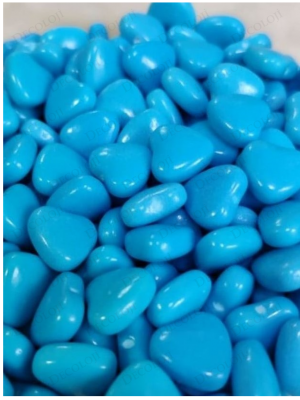 Kalp Şekilli Mavi Renkli Sıkı Şekerleme