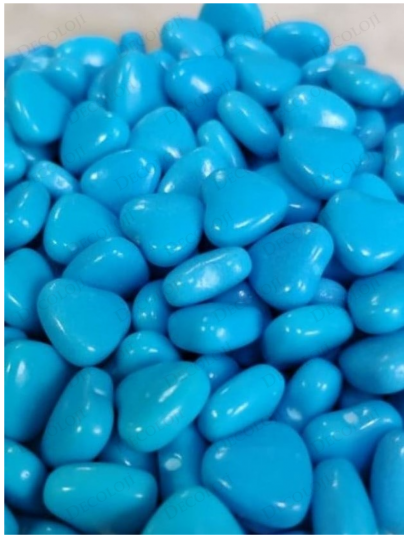Malzeme - Kalp Şekilli Mavi Renkli Sıkı Şekerleme Malzeme - Kalp Şekilli Mavi Renkli Sıkı Şekerleme