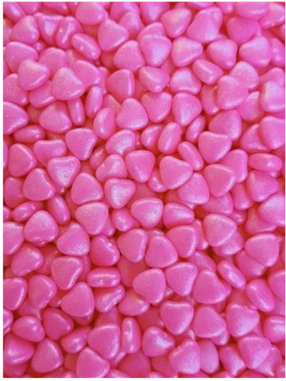 Malzeme - Kalp Şekilli Pembe Renkli Sıkı Şekerleme Malzeme - Kalp Şekilli Pembe Renkli Sıkı Şekerleme